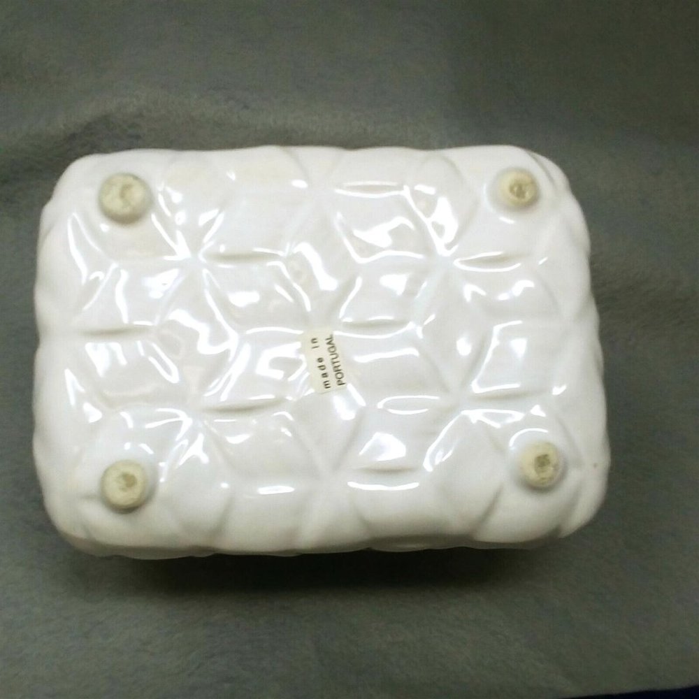 Decorative Fruit Basket Ceramic One Pc. Made in Portugal Vintage Kitchen Decor - Picture 8 of 9